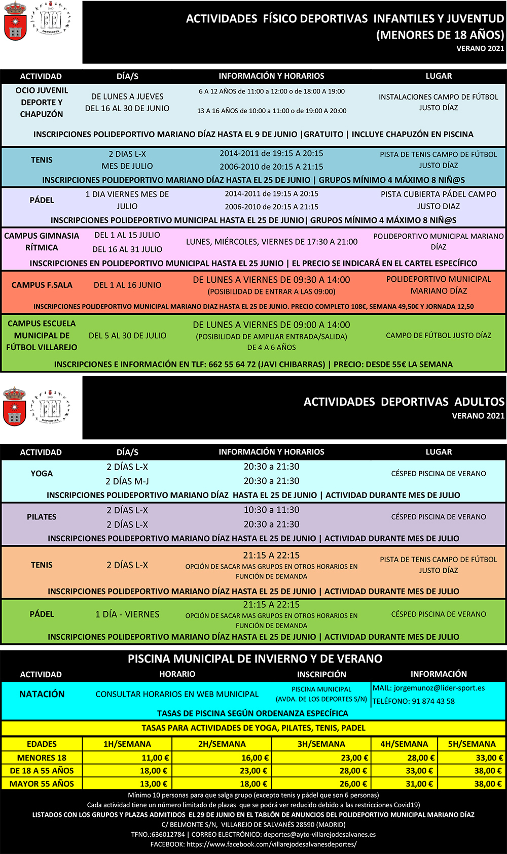 PROGRAMA DE ACTIVIDADES PARA verano 2021 web