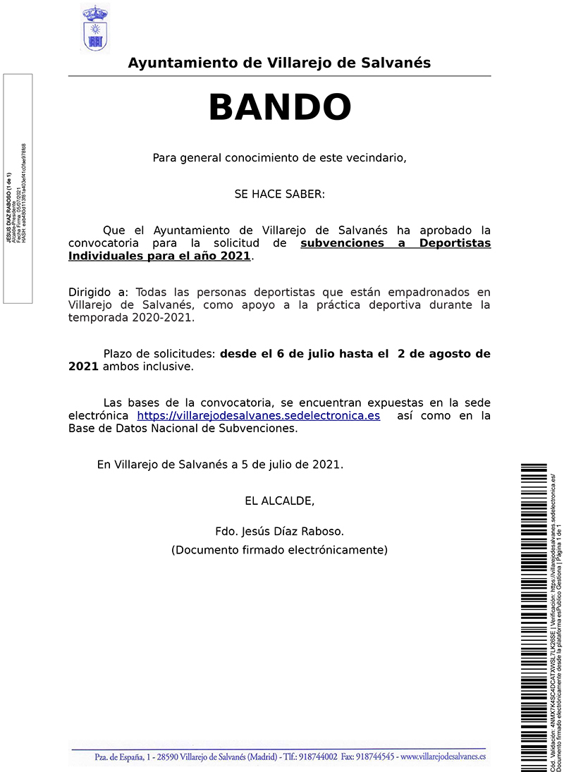 20210705 Otros Bando convocatoria subvenciones deportistas individuales 2021 WEB