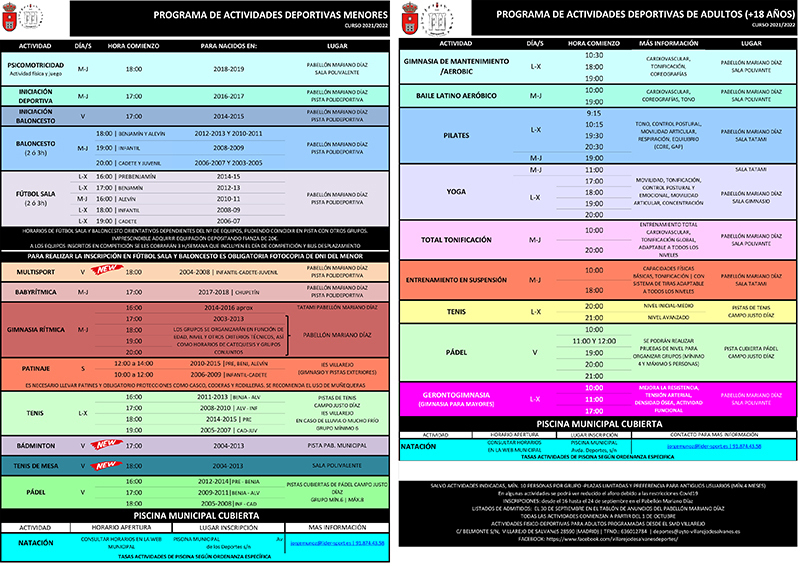 ACTIVIDADES DEPORTIVAS print web